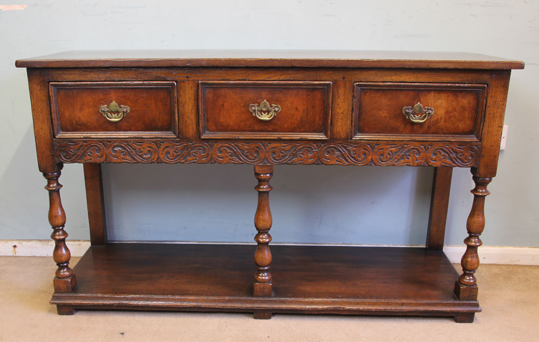 11546r8 Antique Oak Dresser Base,