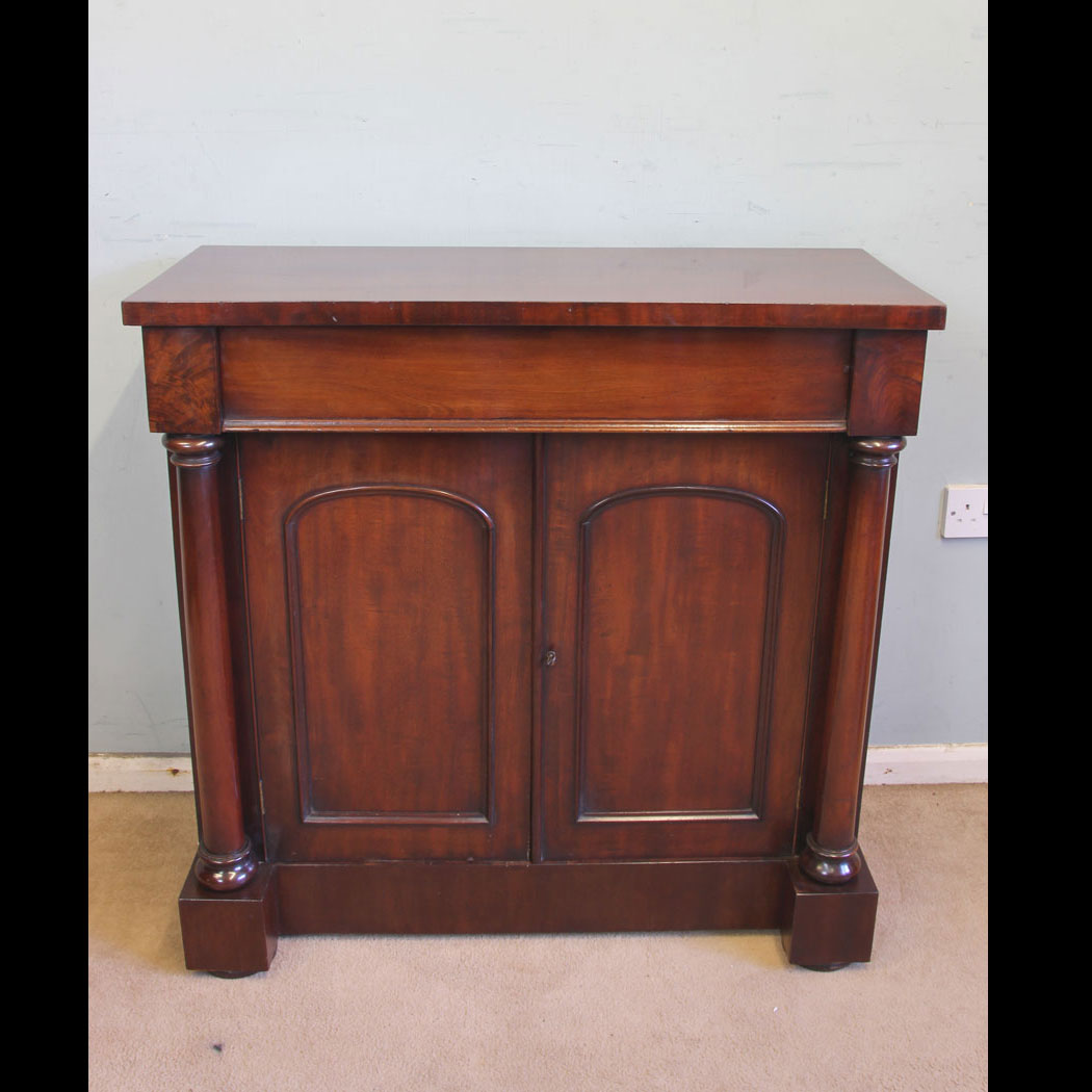 11549r01--Antique-Victorian-Mahogany-Chiffonier-Sideboard-Base, Antique Victorian Mahogany Chiffonier Sideboard Base.