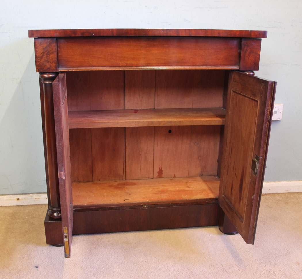 11549r13 Antique Victorian Mahogany Chiffonier Sideboard Base,