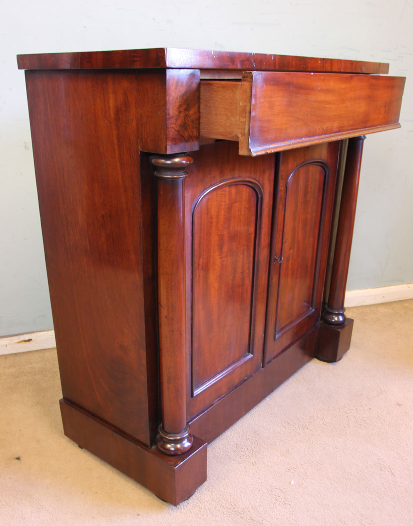 11549r4 Antique Victorian Mahogany Chiffonier Sideboard Base,