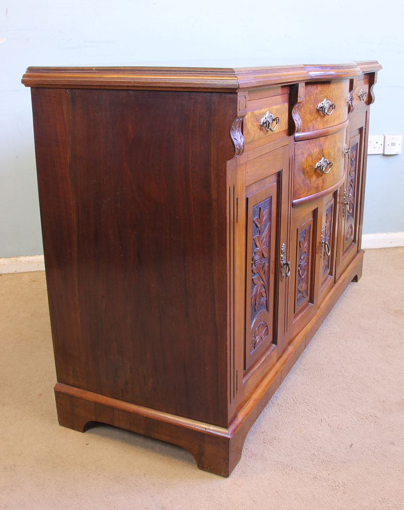 11578r4 Antique Walnut Sideboard Server,