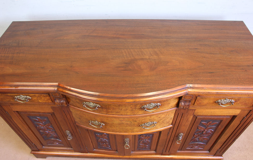 11578r7 Antique Walnut Sideboard Server,
