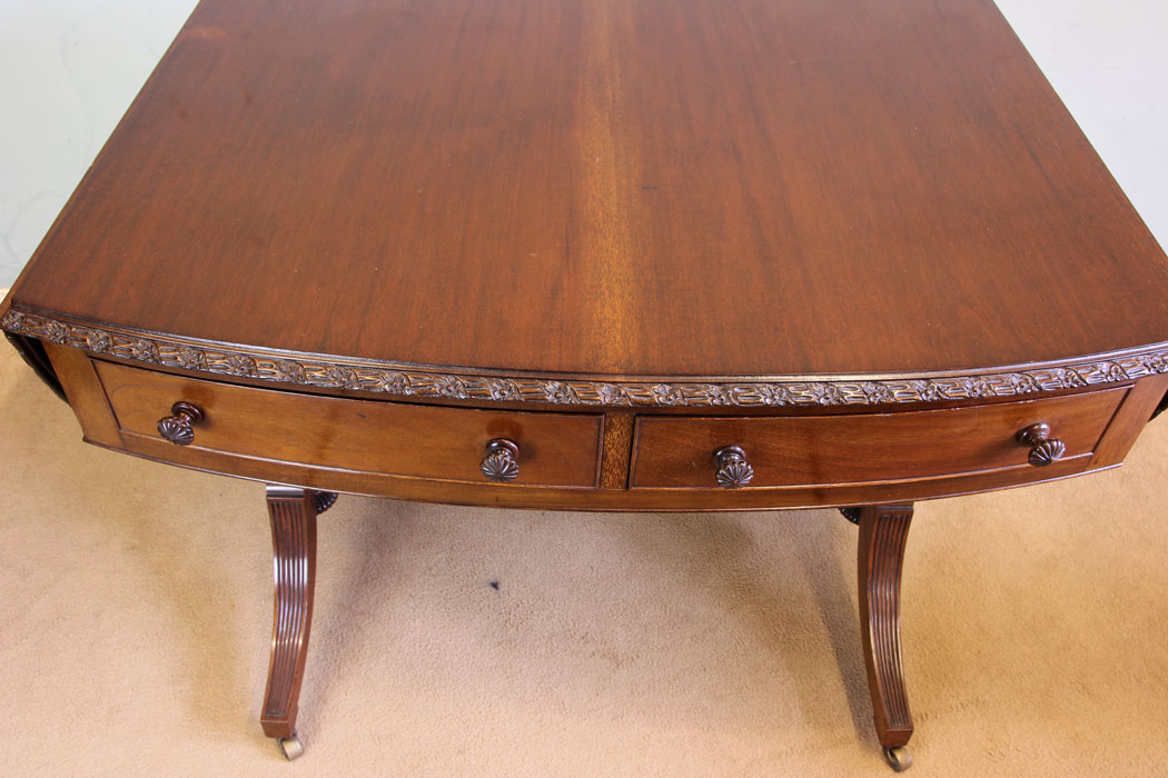 11583r10 Antique Mahogany Sofa Centre Table,