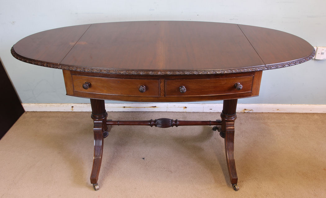 11583r11 Antique Mahogany Sofa Centre Table,