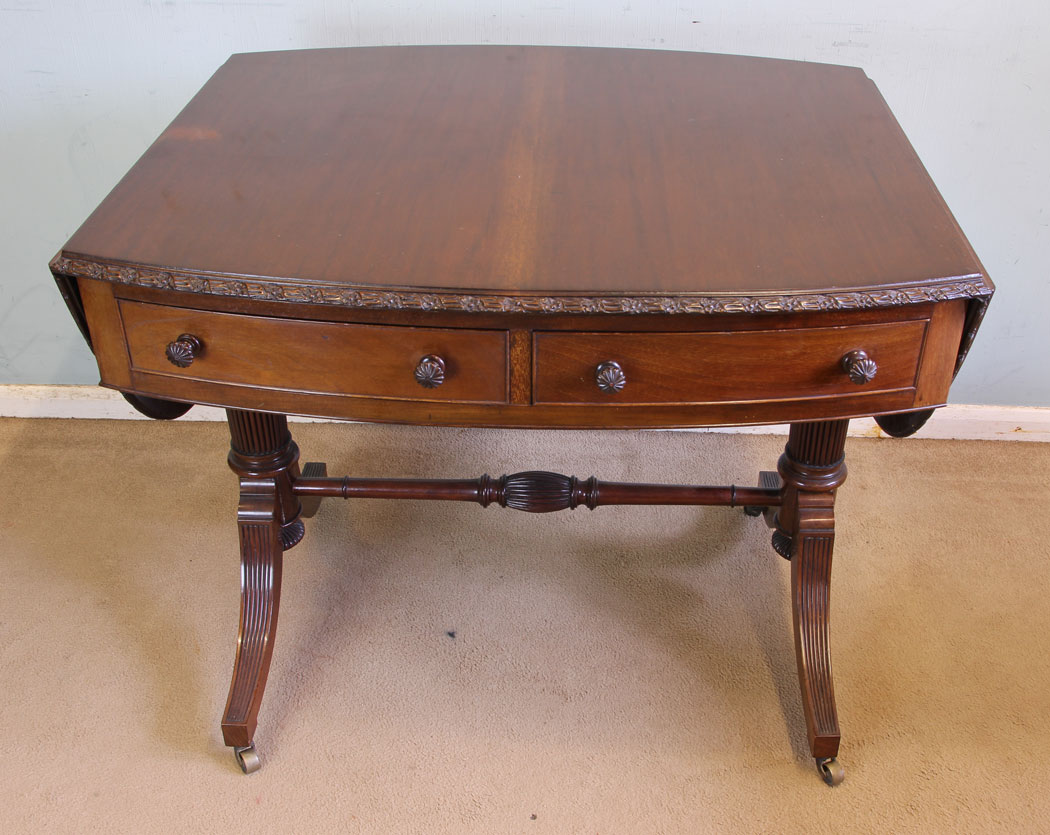 11583r13 Antique Mahogany Sofa Centre Table,
