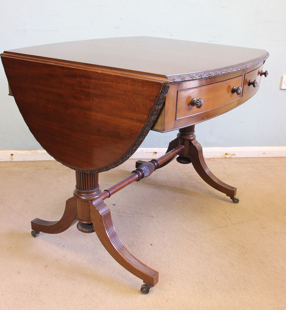 11583r2 Antique Mahogany Sofa Centre Table,
