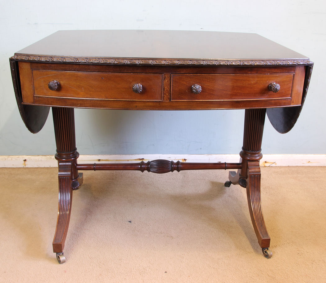 11583r3 Antique Mahogany Sofa Centre Table,