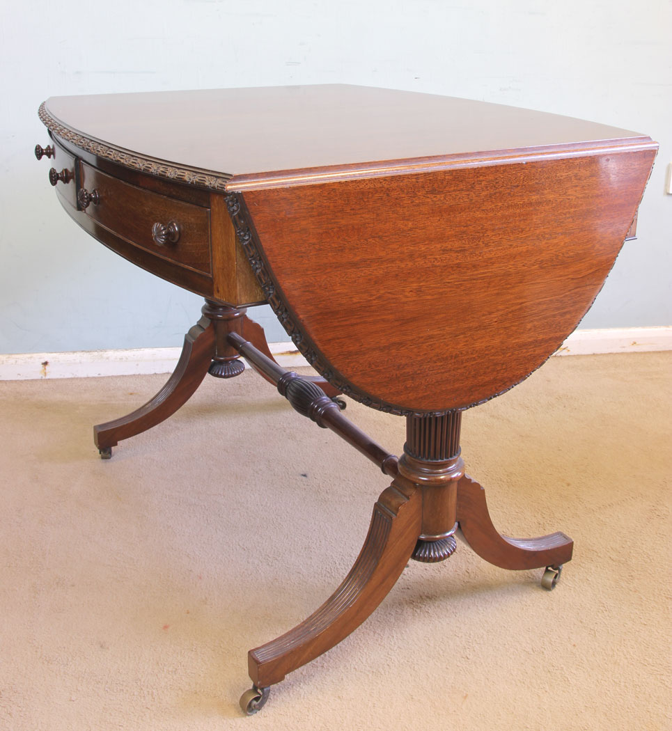11583r5 Antique Mahogany Sofa Centre Table,