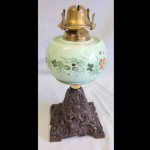 Antique Cottage Oil Lamp