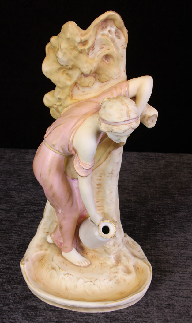 11601r8 Antique Royal Dux Figure of Young Girl,