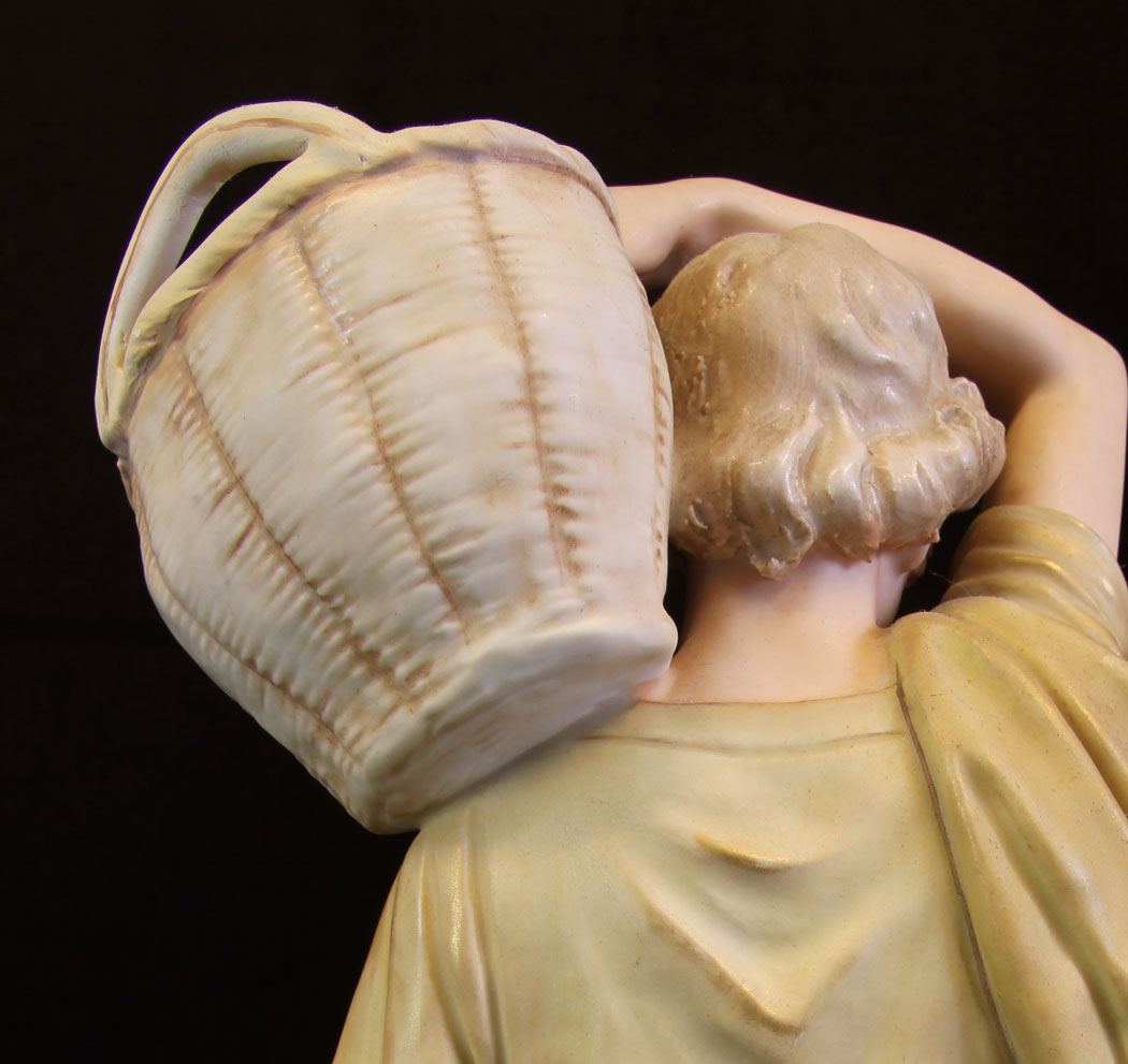 11614r13 Large Pair Antique Royal Dux Figures,