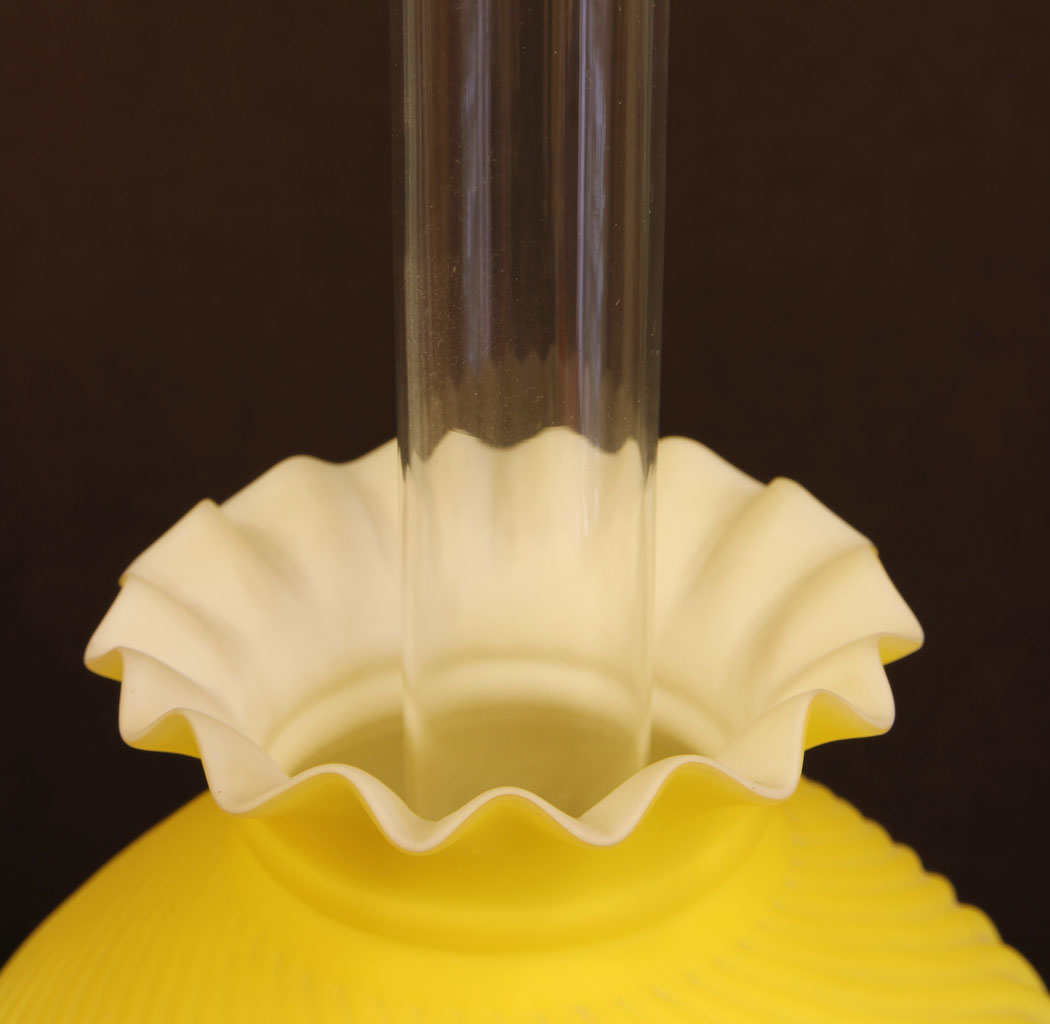 11624r4 Antique Victorian Satin Glass Peg lamp,