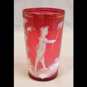 Antique Mary Gregory Cranberry Glass Tot.