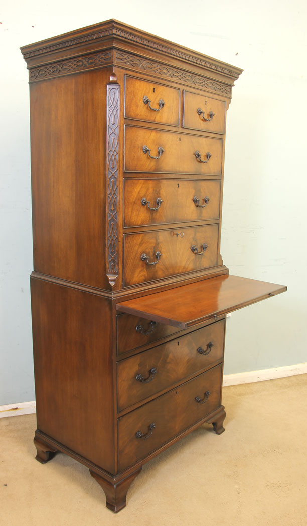 11689r10 Antique Mahogany Chest on Chest Tallboy, The Antique Shop,