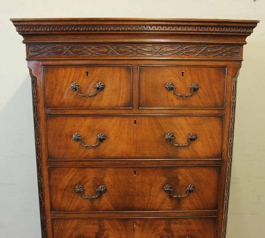 11689r13 Antique Mahogany Chest on Chest Tallboy, The Antique Shop,