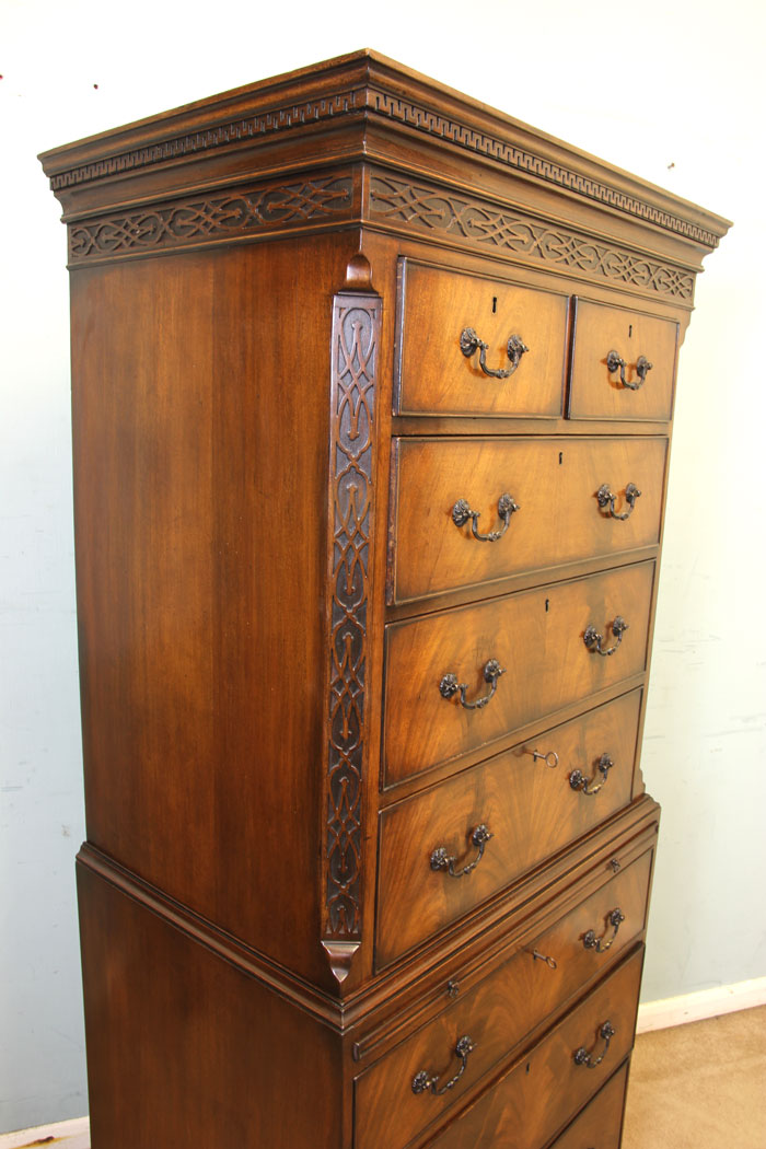 11689r2 Antique Mahogany Chest on Chest Tallboy, The Antique Shop,