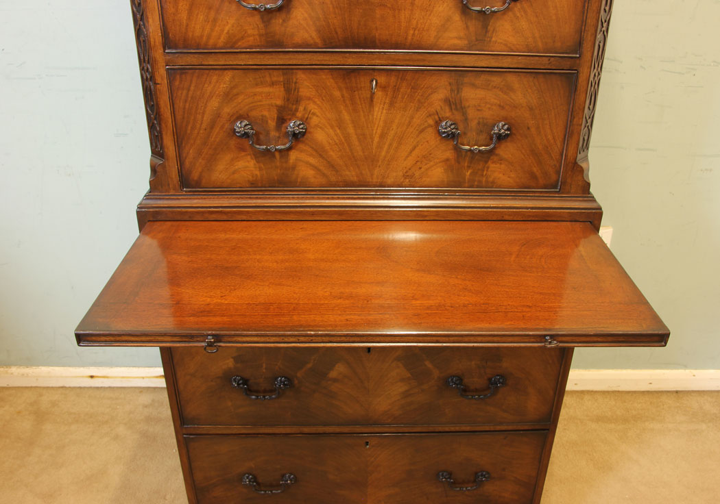 11689r6 Antique Mahogany Chest on Chest Tallboy, The Antique Shop,