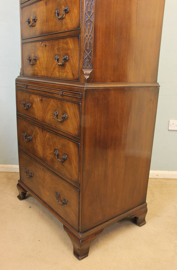 11689r8 Antique Mahogany Chest on Chest Tallboy, The Antique Shop,