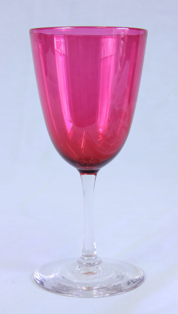 11716r1 Antique Cranberry Wine Glass,