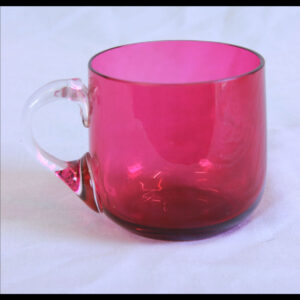 Antique Cranberry Glass Custard Cup