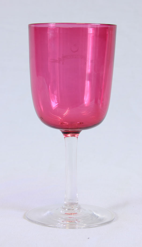 11739r1 Antique Cranberry Wine Glass