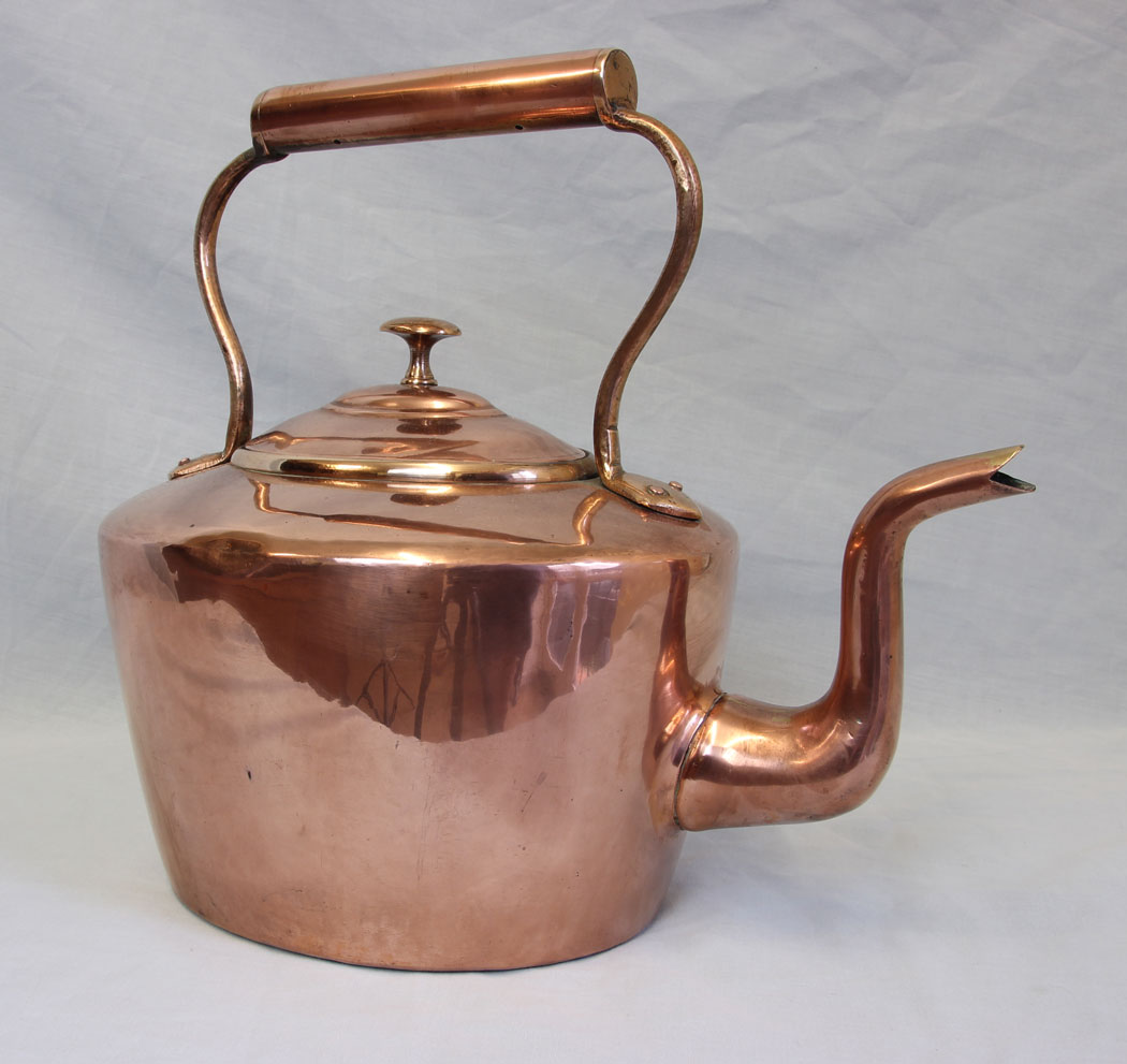 11757r1 Antique Copper Kettle,