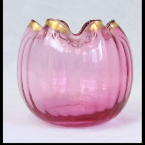 Antique Cranberry Glass Vase
