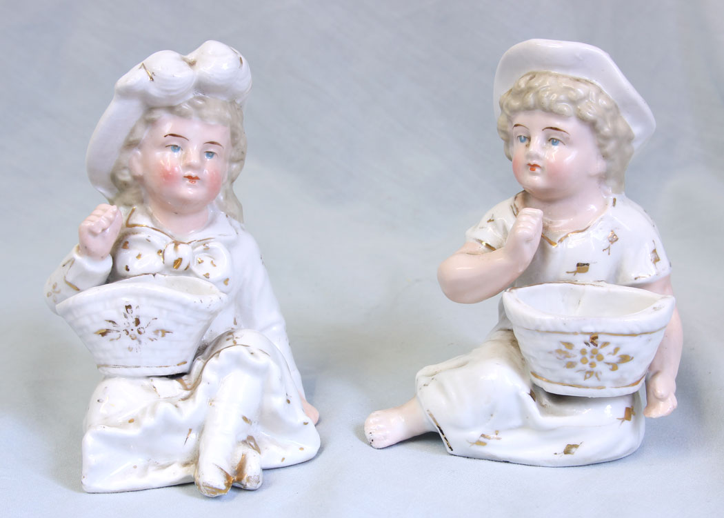 11790r2 Antique Pair Continental Figures,