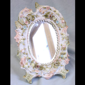 Antique Sitzendorf Porcelain Mirror