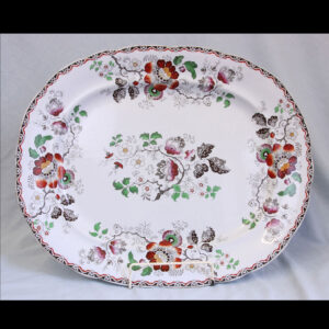 Antique 19th Century Large Ironstone Meat Dish