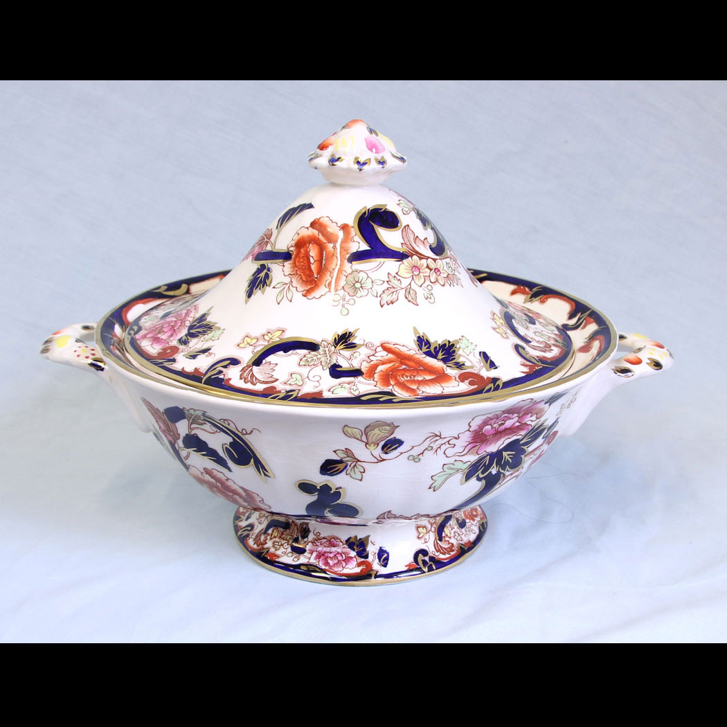 11797r01-Masons-Mandalay-Pattern-Tureen-&-Cover,- Masons Mandalay Pattern Tureen & Cover