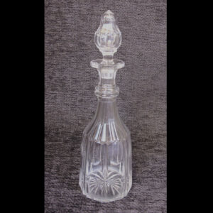 Antique Cut Glass Mallet Shaped Wine Decanter