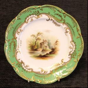 Antique 19th Century Porcelain Dessert Cabinet Plate