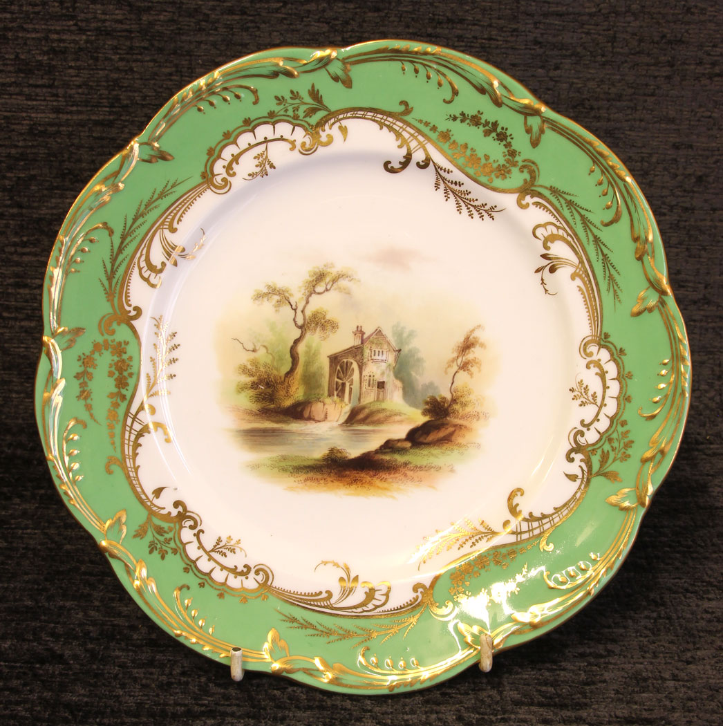 11799r1 Antique 19th Century Porcelain Dessert Cabinet Plate,
