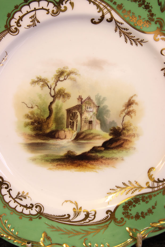 11799r2 Antique 19th Century Porcelain Dessert Cabinet Plate,