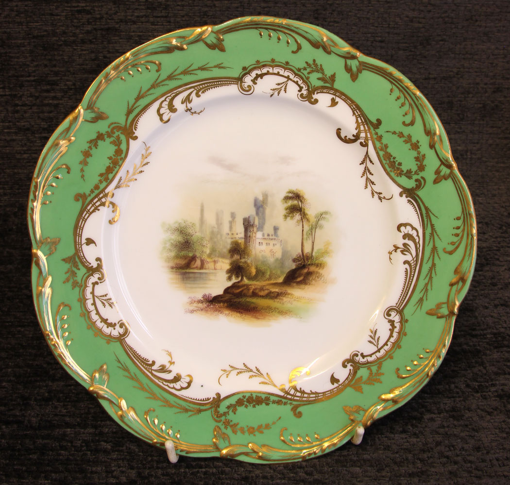 11800r1 Antique 19th Century Porcelain Dessert Cabinet Plate,