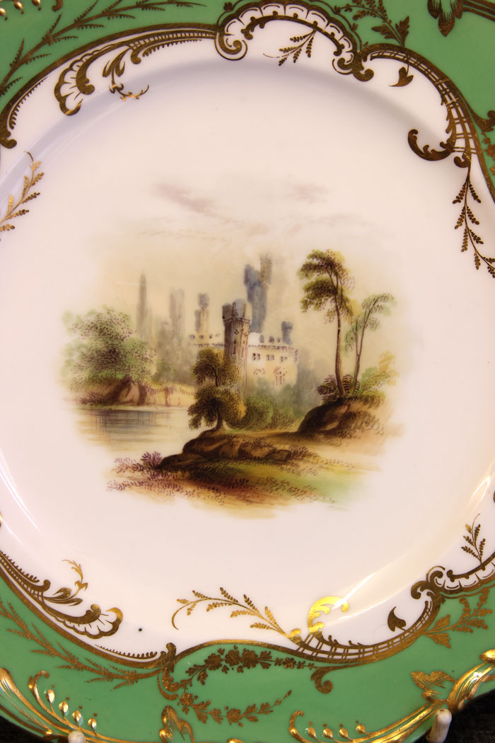 11800r2 Antique 19th Century Porcelain Dessert Cabinet Plate,
