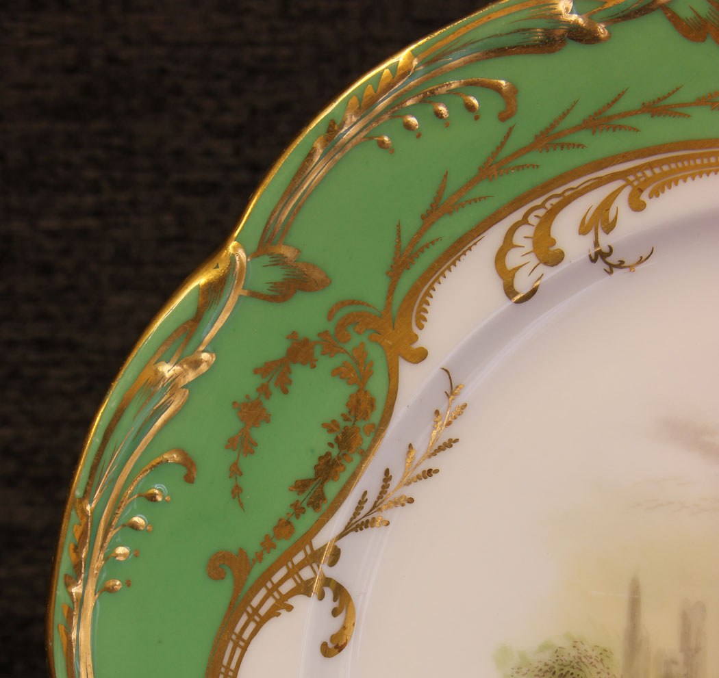 11800r4 Antique 19th Century Porcelain Dessert Cabinet Plate,