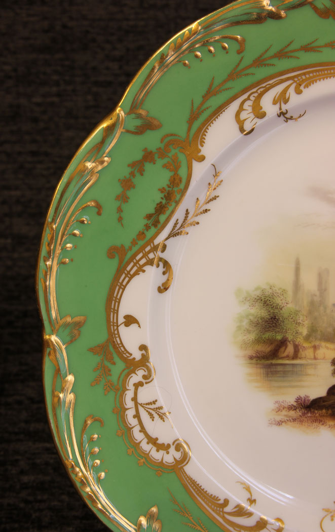 11800r5 Antique 19th Century Porcelain Dessert Cabinet Plate,