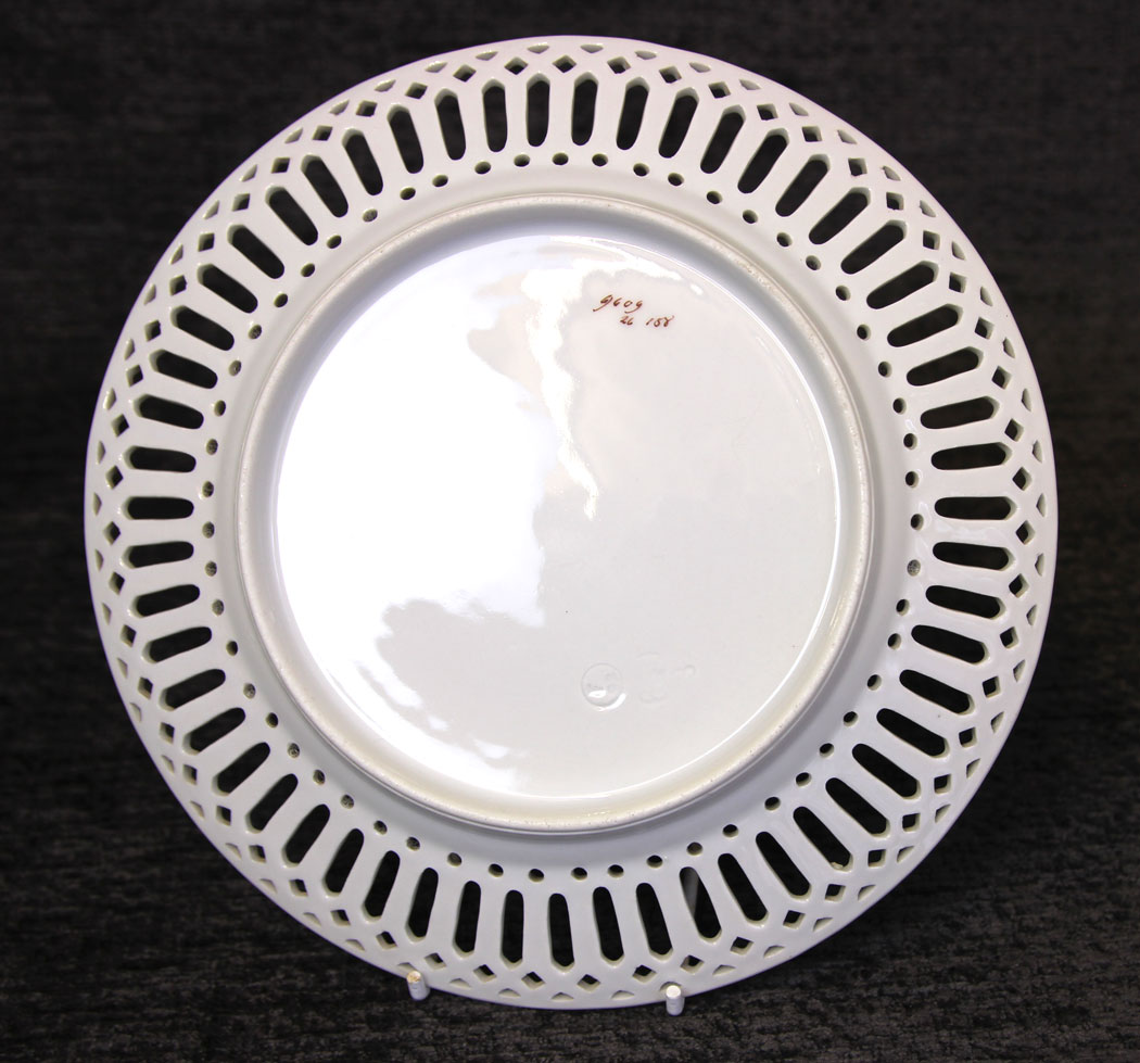 11801r10 Antique Dessert Set Ribbon Cabinet Plates Dishes,