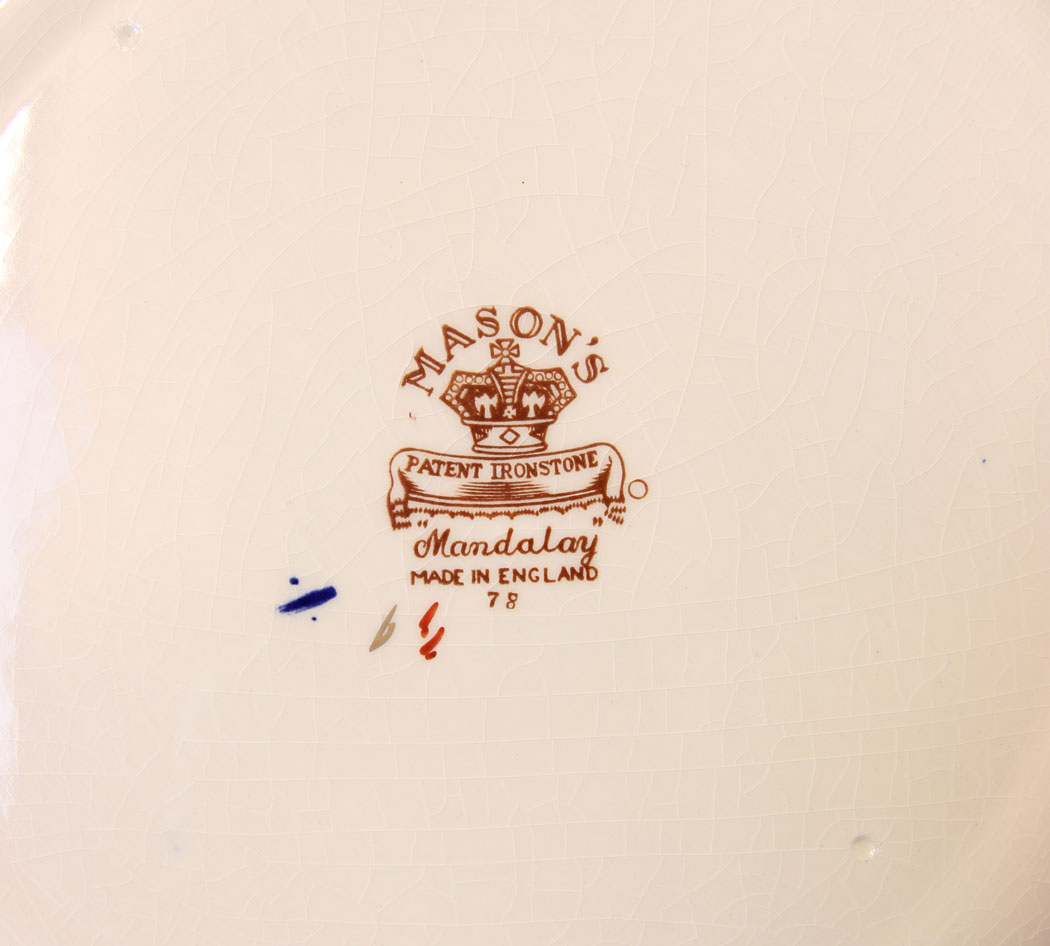 11804r6 Masons Ironstone Mandalay Dinner Plate,