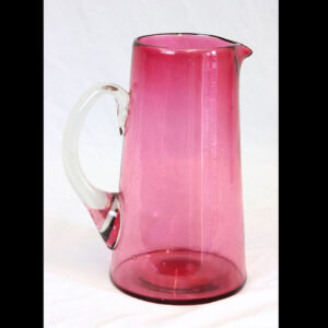 Antique Large Cranberry Glass Water Jug.