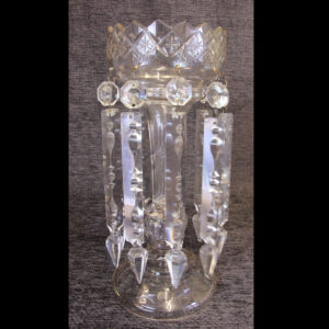 Antique Victorian Cut Glass Lustre