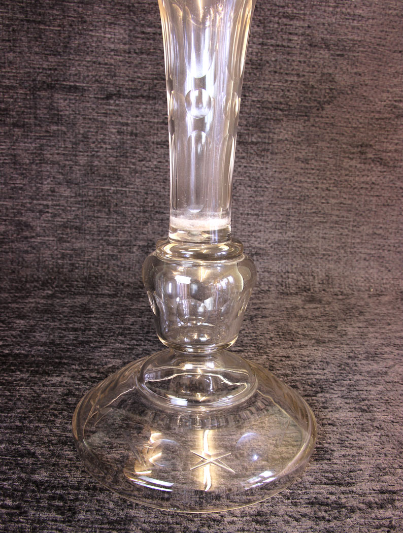 11824r13 Antique Victorian Cut Glass Lustre,
