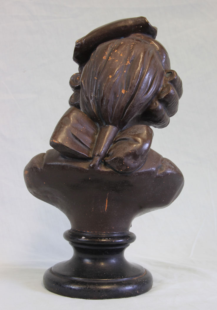 11853r4 Antique Terracotta Bust of Girl,