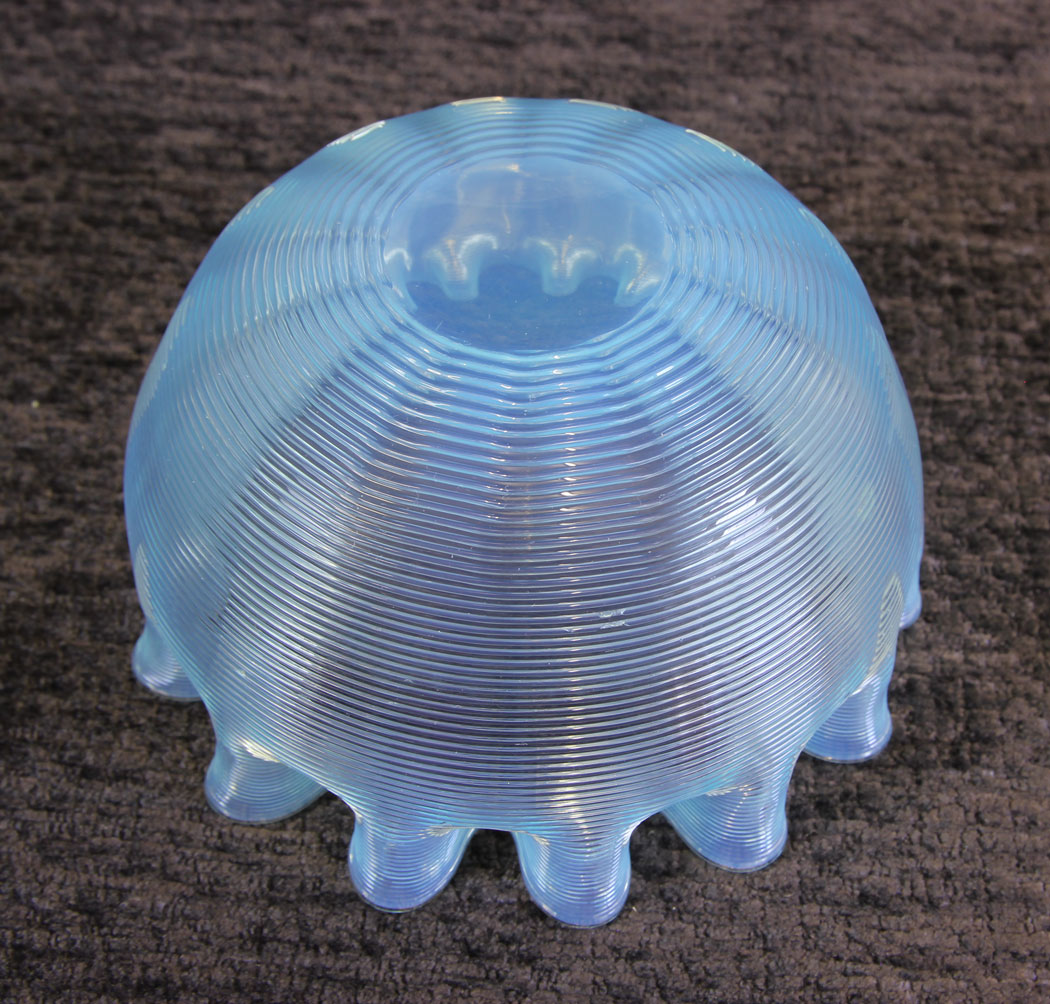 11854r5 Antique Vaseline Stevens Williams Glass finger Bowl,