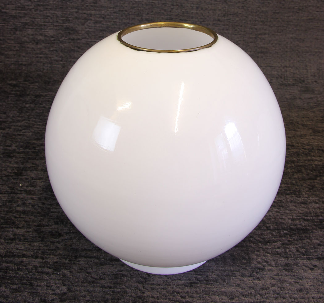 11859r1 Antique Opaque Oil Lamp Shade Globe,