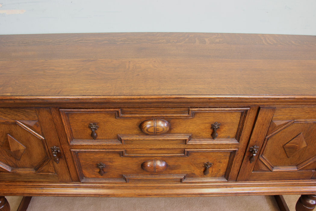 11867r10 Antique Oak Sideboard Dresser Base,