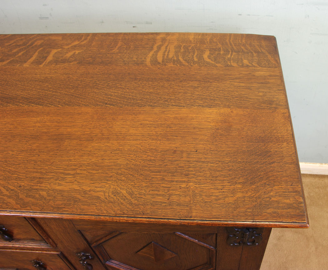 11867r11 Antique Oak Sideboard Dresser Base,