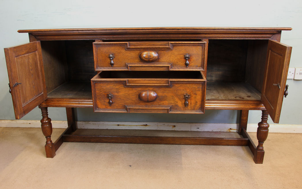 11867r12 Antique Oak Sideboard Dresser Base,